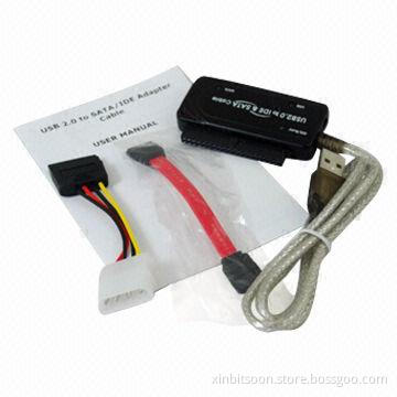 USB Adapter to SATA/IDE Cable with 480Mbps Speed and 3 Lights Indicator